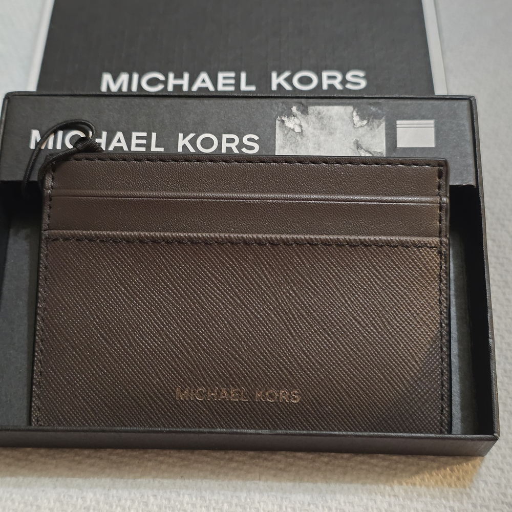 Michael Kors Brown Card Holder - Picture 3 of 5